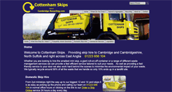 Desktop Screenshot of cottenhamskips.co.uk