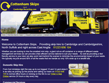 Tablet Screenshot of cottenhamskips.co.uk